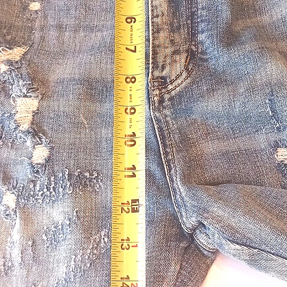 DAMATI Distressed Men's Uniquely Designed Upscale Blue Jeans Size 42 × 44 - Picture 12 of 15